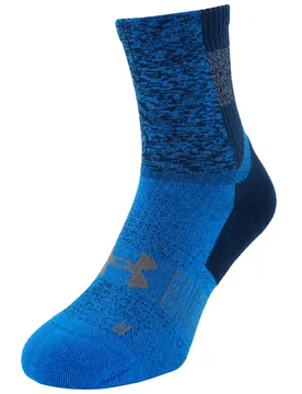 Mens 1-Pack Dry Run Blue Crew Socks - Size Small - Under armour - FashionsVida