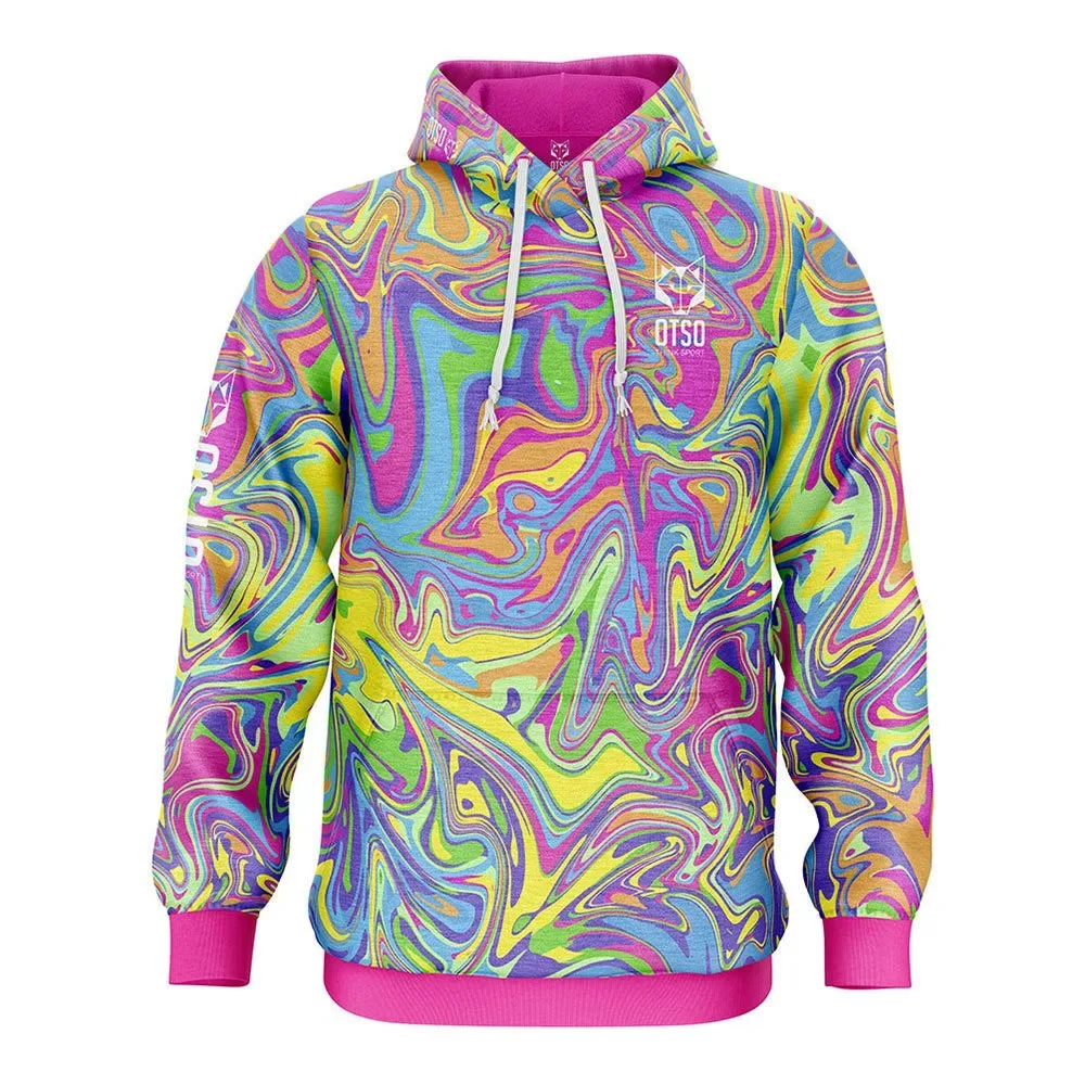 Felpa Con Cappuccio Psychedelic Multicolour XS - OTSO - FashionsVida