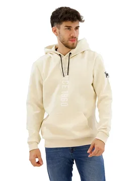 Sweat à Capuche Galmoy Sand / Off-White / Black XL - Lonsdale - FashionsVida
