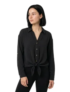 Camicia A Maniche Lunghe Izzy Black XS - Vero moda - FashionsVida