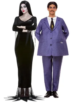 Paarkostüm Morticia- und Gomez Addams für erwachsene - BCI - FashionsVida
