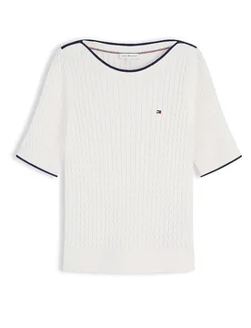 Tommy Hilfiger Pullover blanco M - Tommy hilfiger - FashionsVida