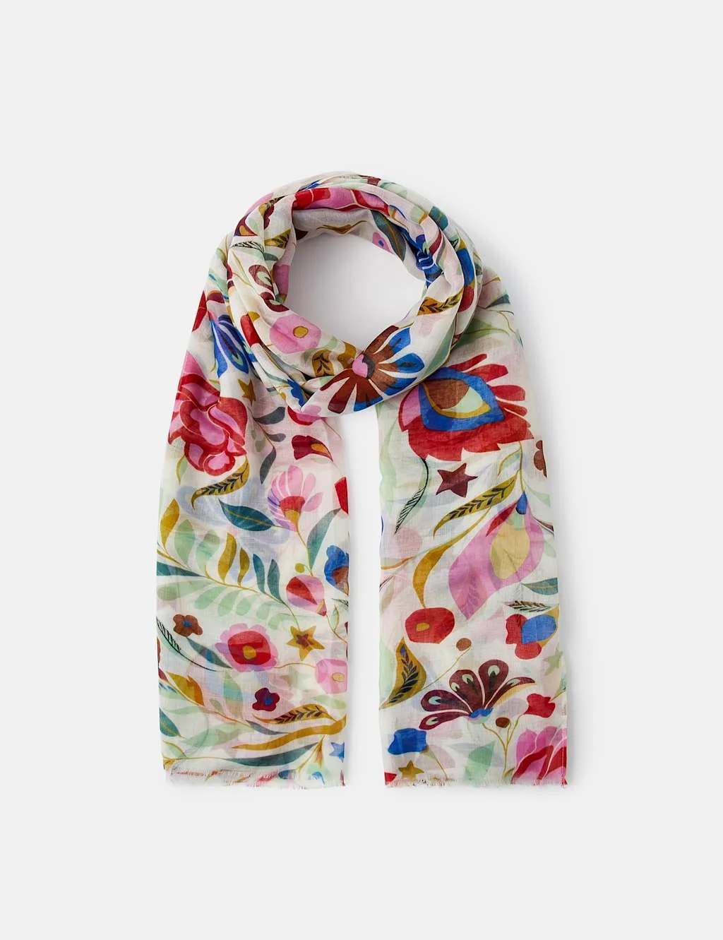 Printed Floral Scarf Multi female - Accessorize - FashionsVida