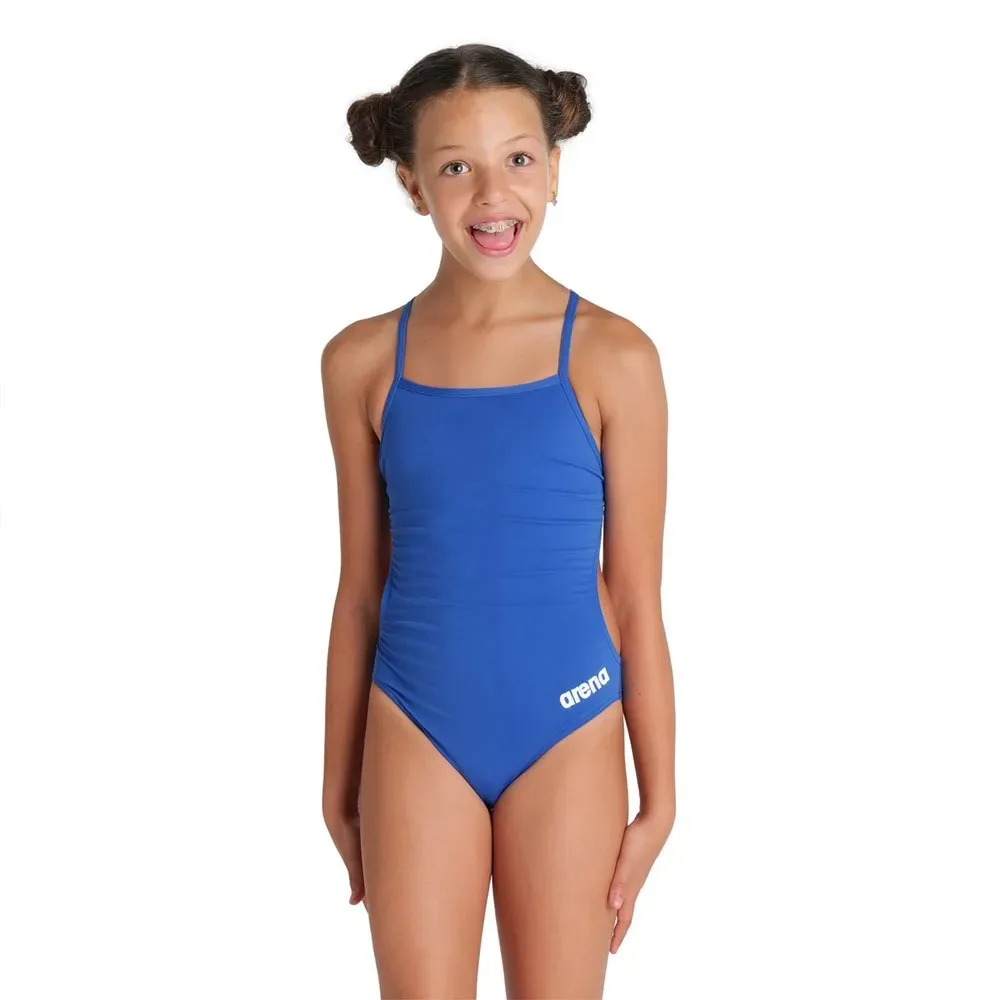 Team Challenge Solid Swimsuit Royal / White 6-7 Years Girls - Arena - FashionsVida