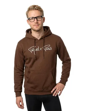 Felpa Con Cappuccio 1920010 Maroon / White S - Project x paris - FashionsVida