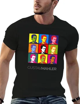 Gustav Mahler pop-art portrait poster T-Shirt Plus Size Everyday Tee Shirt - Aliexpress - FashionsVida