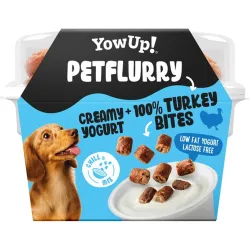 Yogur Petflurry con Topping sin lactosa para perros y gatos Yo wup pavo 125 g