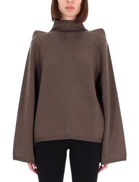 RICK OWENS Funnel-neck Wool Sweater