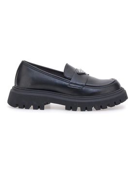Mocassini neri con suola platform 92339277 37