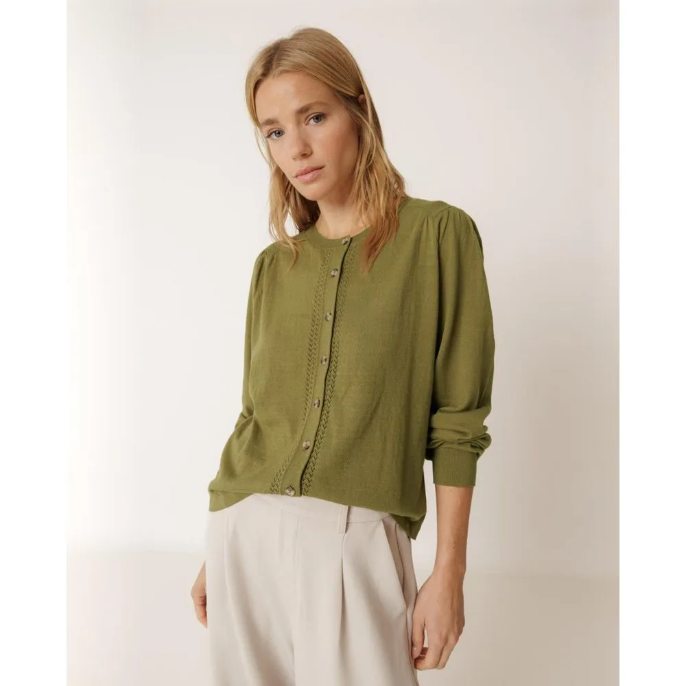 Indi & Cold - Chaqueta de mujer cuello redondo manga larga - Indi & Cold - FashionsVida