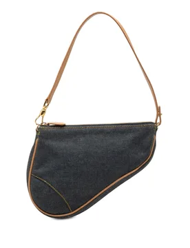 Mini Denim Saddle Pochette - Dior - FashionsVida