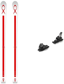 Ski Set inkl. Bdg. Pistenski Pack XO V3 L White Red 2024 aus Holz Weiß - XO Skis - FashionsVida