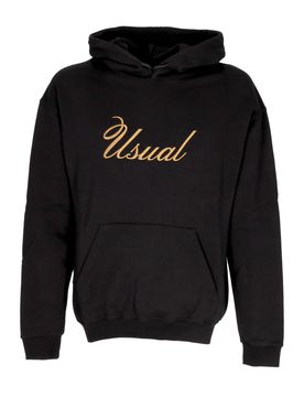 Felpa Cappuccio Uomo Signature Hoodie Black