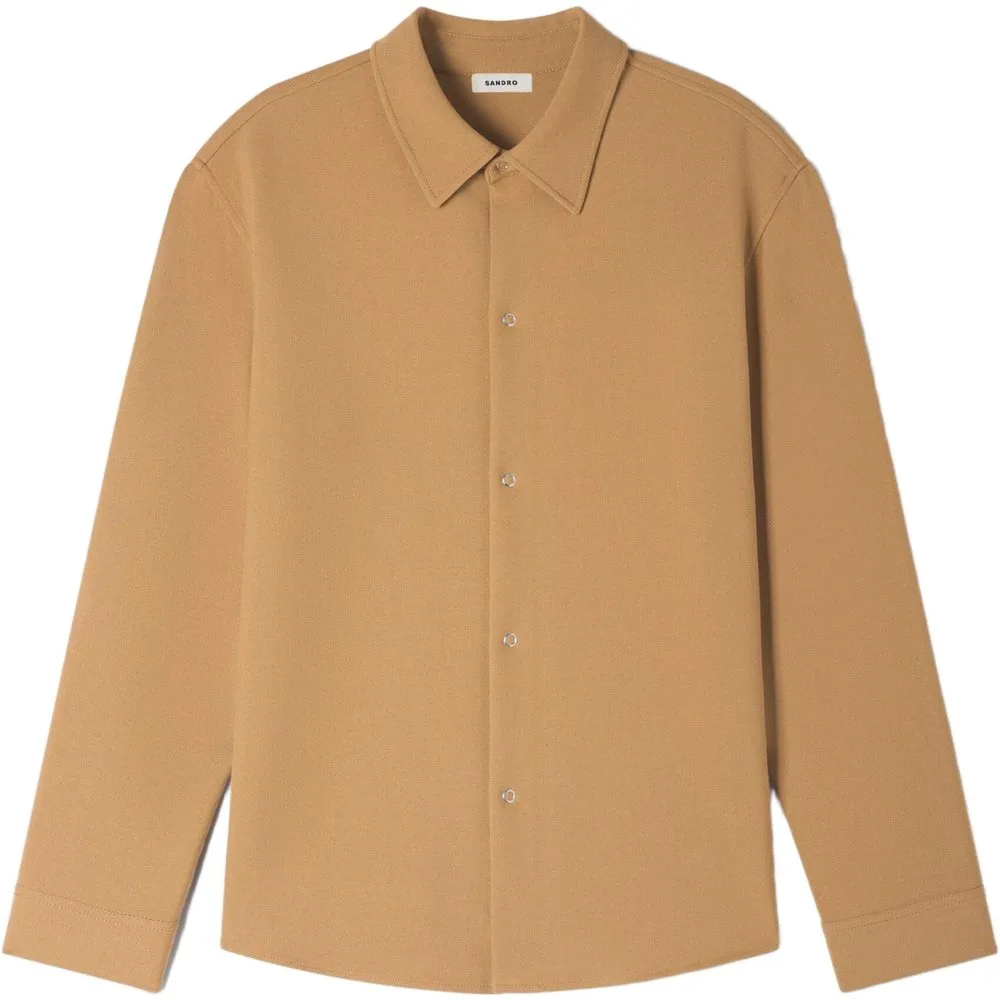 Camisa de hombre de manga larga con cuello clásico - sandro - FashionsVida