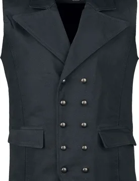 Gothic Weste - From Safety To Where - M bis 3XL - für Männer - Größe L - schwarz - Männer - male - Gothicana by EMP - FashionsVida