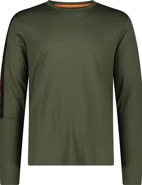 T-Shirt Herren Longsleeve, grün 56