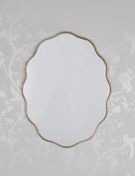 Medora Oval Wall Mirror Gold