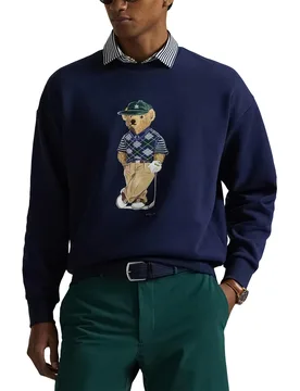 Pullover Knit Fleece Print, navy l - Ralph Lauren - FashionsVida