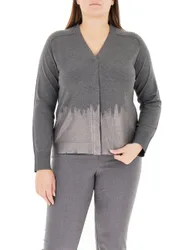 Cardigan Scollo a V GRIGIO M