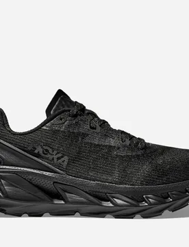 Elevon 2 TS Everyday Run Shoes in Black/Carbon Black, Size 6 - HOKA - FashionsVida