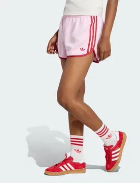 SHORT SATIN 3S SPRINTER M Orchid Fusion / Team Victory Red - Adidas - FashionsVida