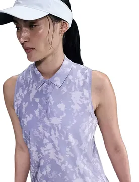 Golf Polo DF Victory Print, ärmellos, lila l - Nike - FashionsVida