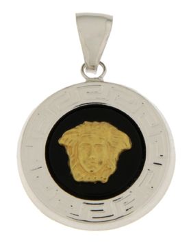 Ciondolo Medusa Oro Giallo Bianco GL101430