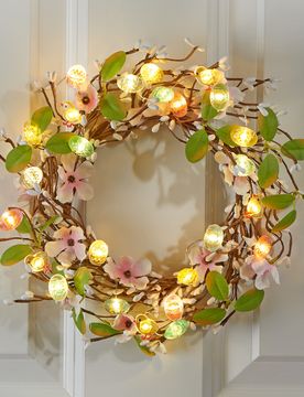 LED-Türkranz Ostern mit Küken