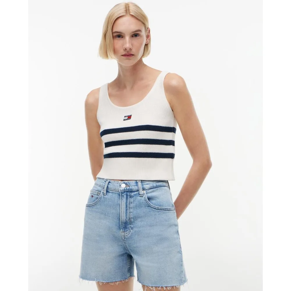 Top de mujer de punto sin mangas - Tommy Jeans - FashionsVida
