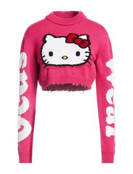 GCDS Pullover Damen Fuchsia S Damen