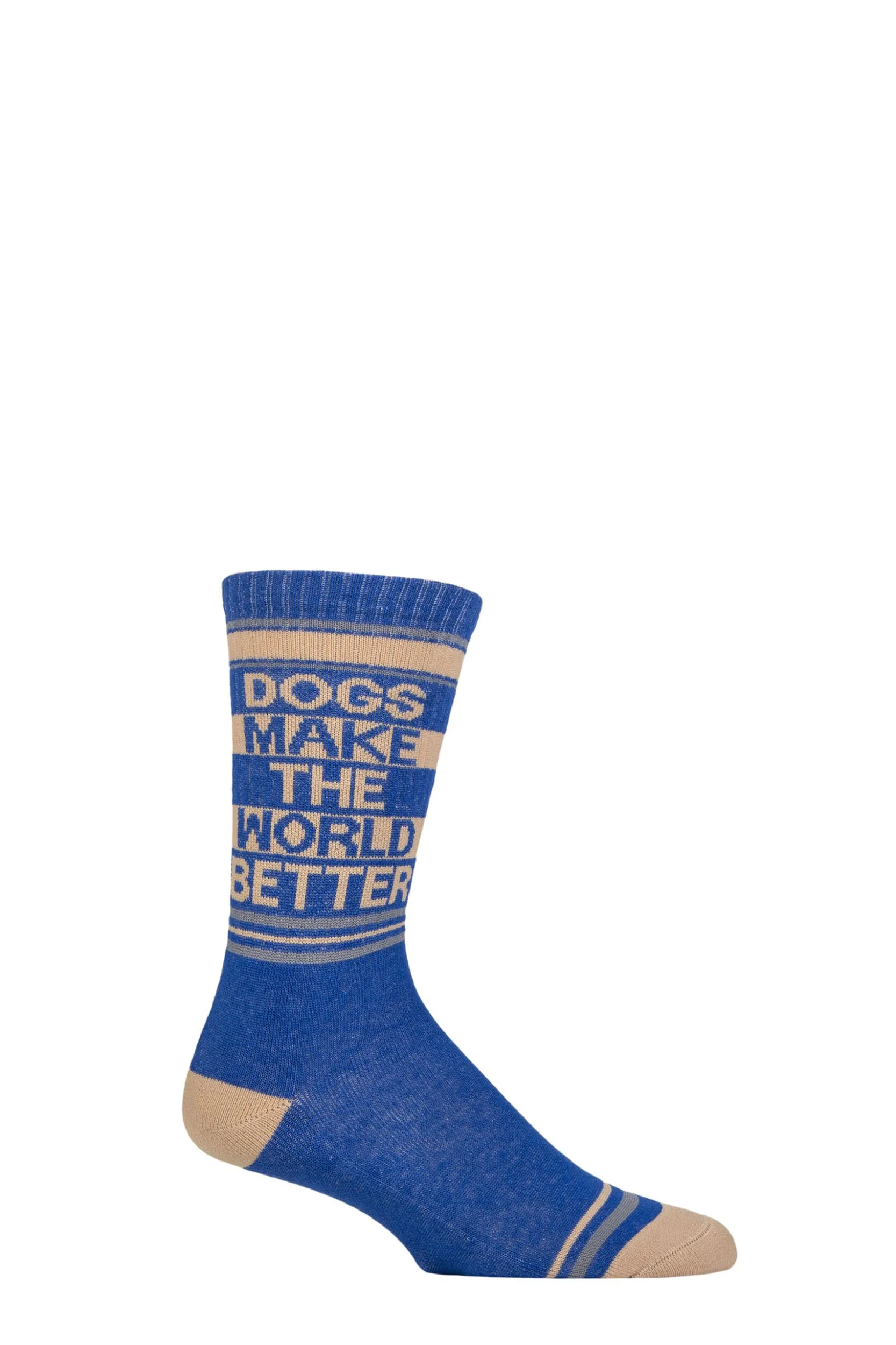 Pair Dogs Make the World Better Cotton Socks Multi One Size - Multi Coloured - Size: One Size - Gumball Poodle - FashionsVida