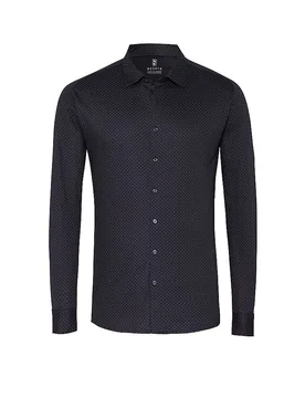 Camisa de punto Slim Fit azul M - DeSoto - FashionsVida
