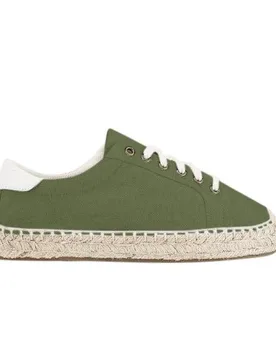 Canvas Izzy Green Espadrilles - Soludos - FashionsVida