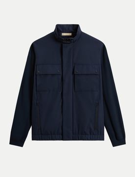 Two Layers Hybrid Jacke Blau 3XL