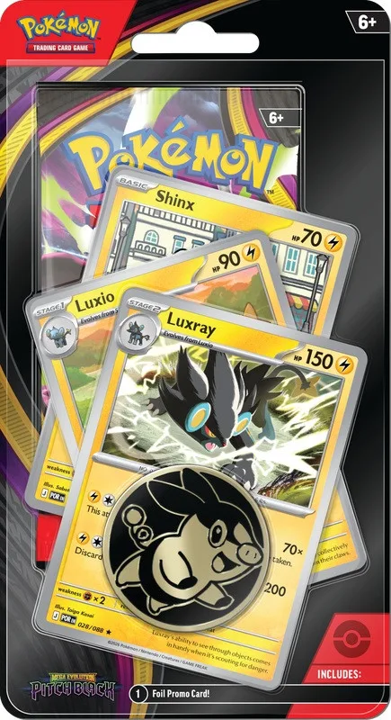 Pokemon ME Pitch Black Premium Checklane Blister Luxray - Pokémon - FashionsVida