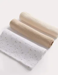 Pack Pure Cotton Muslins White unisex