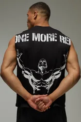 Mens One More Rep Oversized Tank - Black - Size 4xl