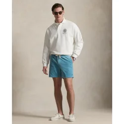 Pantalón corto de hombre de algodón con cintura elástica