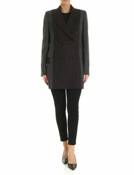 Blazer e nero motivo a righe