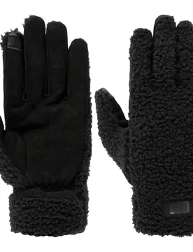 Fluff Touchscreen Gloves by - black - Size: XL - Ugg - FashionsVida