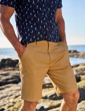 Woods Mens Chino Shorts - Beige - Beige - Size: W38 - Mountain Warehouse - FashionsVida