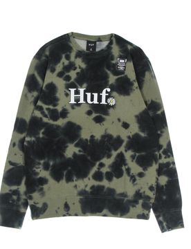 Felpa Girocollo Uomo In Bloom Crew Olive