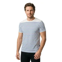 Peter Short Sleeve T-shirt Pearl / Monaco Blue XL Men