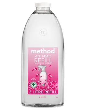 Anti-Bac All Purpose Cleaner Refill - Wild Rhubarb - 2L - Method - FashionsVida