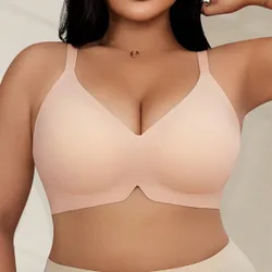 Pieza Sujetador acolchado inalámbrico con soporte suave para tallas grandes de mujer