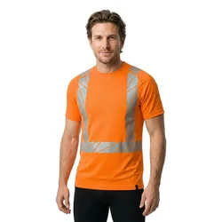 T-shirt à Manches Courtes Accelerate Safe 22182 Hi-Vis Orange 4XL