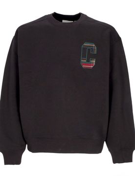 Felpa Girocollo Uomo Wiles Crewneck Black