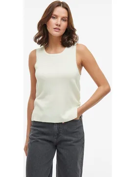 Top de punto de mujer de tirantes con viscosa - Vila - FashionsVida