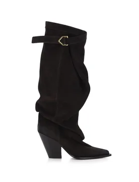 Stivali in pelle TESTA DI MORO 37 - ELENA IACHI - FashionsVida