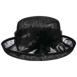 Galima Sinamay Hat with Feathers by - black - Damen - Size: One Size
